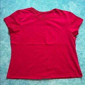 Fitted Hot Pink Short Sleeve Tee